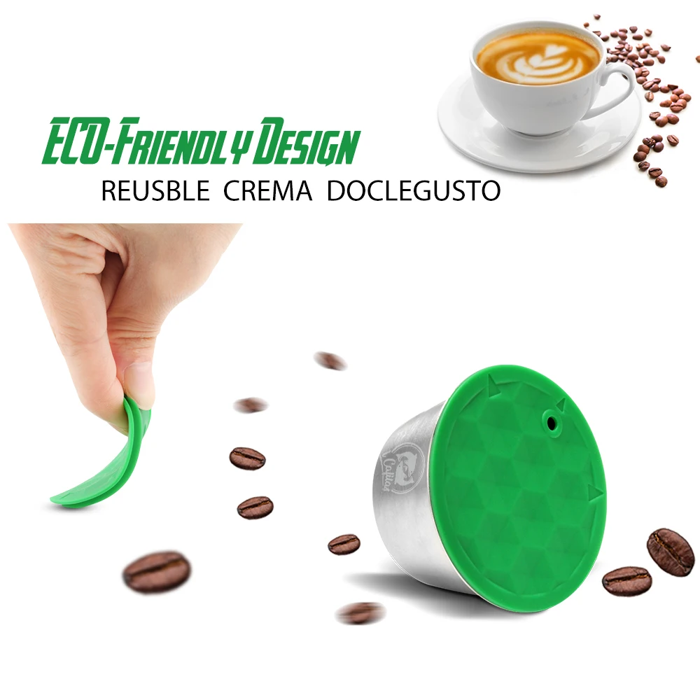 Многоразовые капсулы для Dolce Gusto из нержавеющей стали совместимы с кофемашиной
