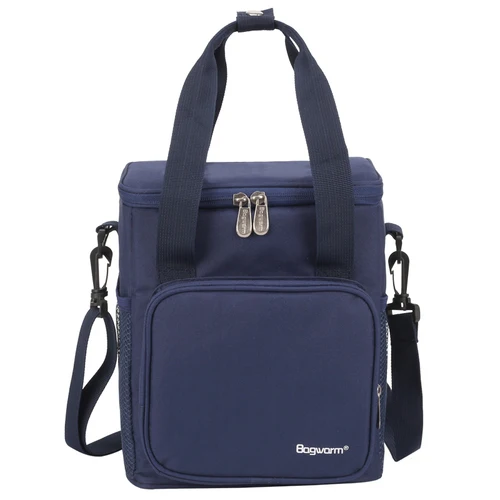 navy blue 8L портативный охладитель сумка термальный Ланч-бокс для пикника Изолированная еда напитки Вино свежая переноска крутая сумка-холодильник термос крутая сумка - Цвет: navy blue