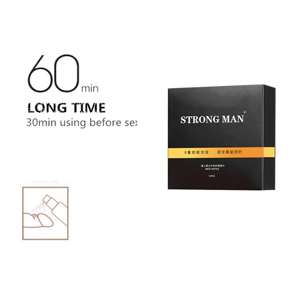 10 шт. карманные влажные салфетки с распылителем масла | Афродизиаки