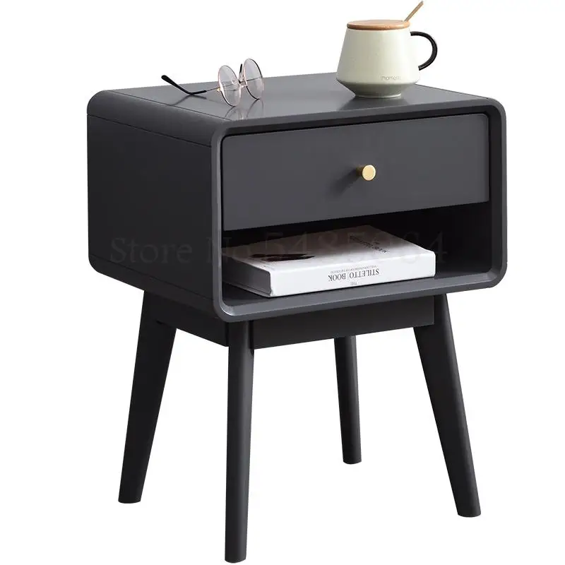 Скандинавском стиле из плотной древесины Спальня прикроватный столик дом