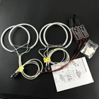 Высококачественный Комплект ангельские глазки CCFL, теплое белое кольцо с ореолом для BMW E36 3 серии с евро фарами 1992-1998, демонический глаз