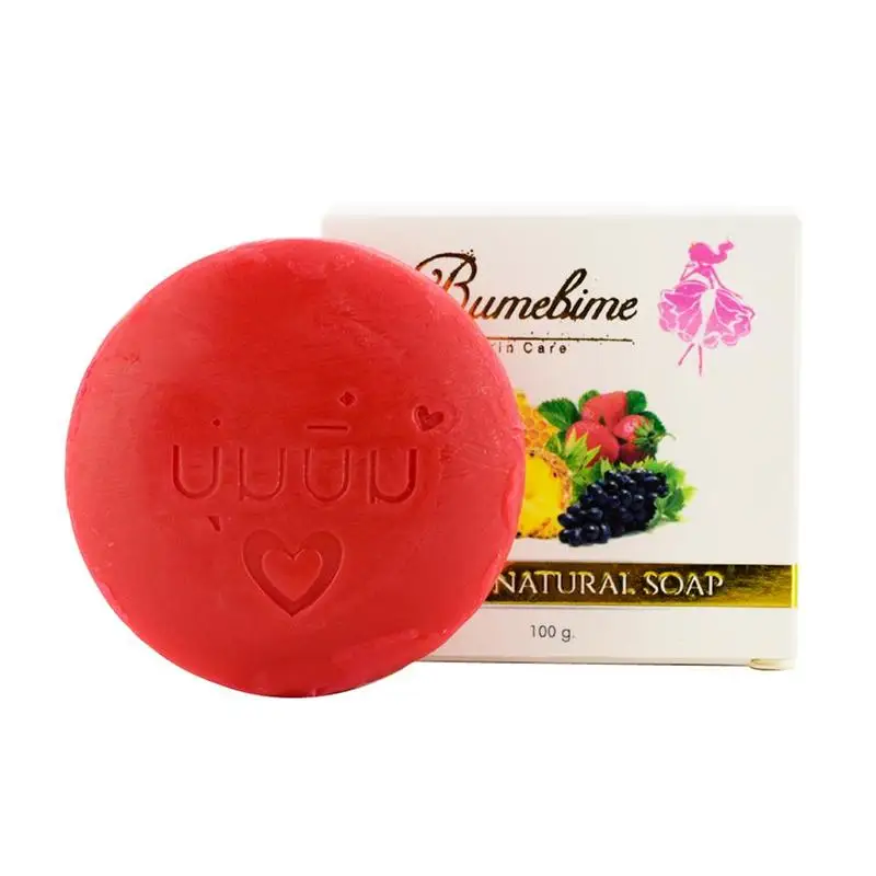 

Handmade Mask Natural Soap Skin Care Whitening Nourish Fine Fruits Extract Reduce Dark Spot Fast Bright Deep Cleansing Soap