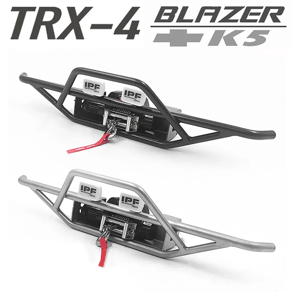 

Прочный металлический передний бампер Защитная защита для 1/10 Traxxas TRX4 Blazer Bucks RC Crawler автомобильные аксессуары
