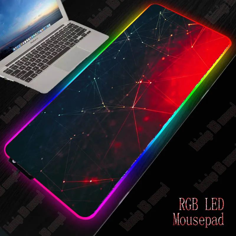 

MRGBEST Gaming Mouse Pad Red Black All Size RGB and Large Desktop Mat with Precision Weaving Cloth for Home and Office