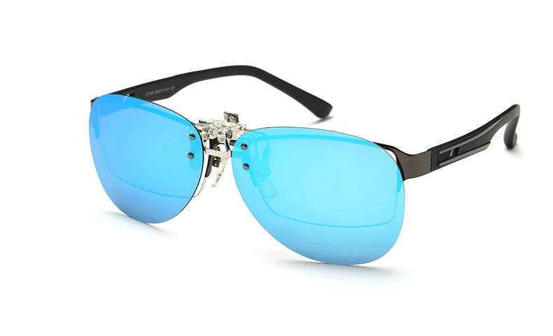 Поляризованные солнцезащитные очки с клипсой авиаторы откидной крышкой ночного