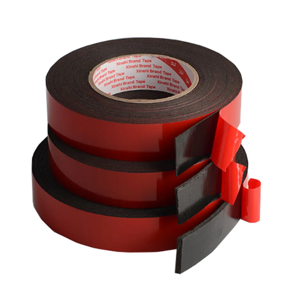 

1pcs Double Faced Acrylic Foam Adhesive Double Sided Tape 6/10/15/20/30/mm Auto Special Sponge Puff glue car decals car-styling