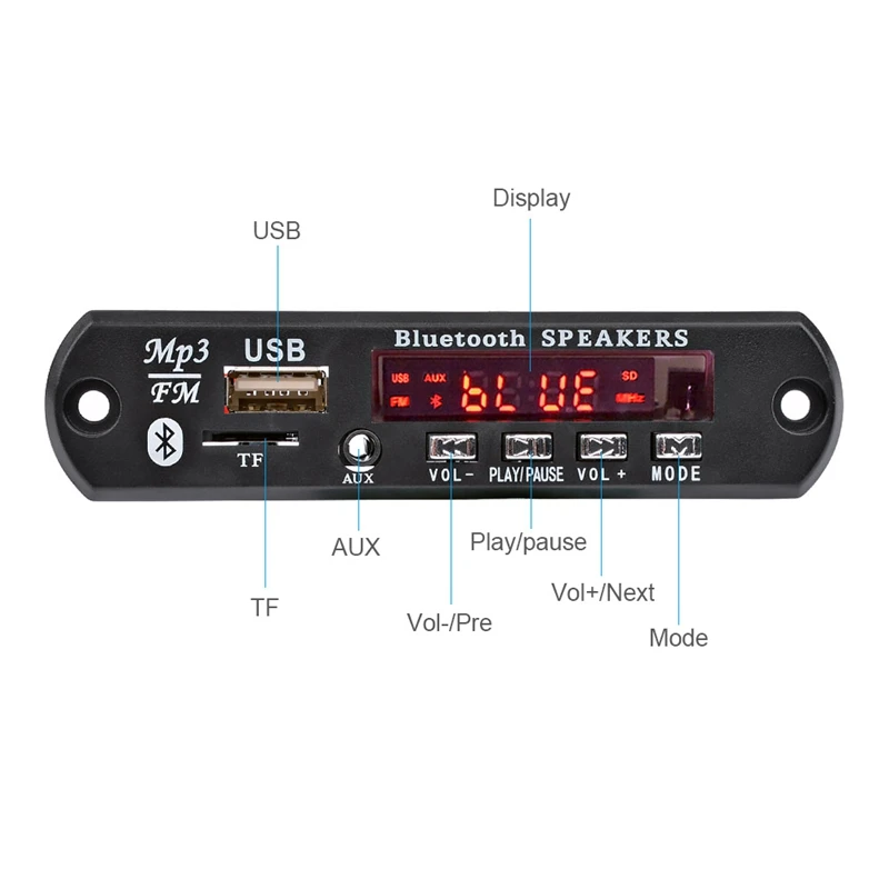 15Wx2 Bluetooth усилитель плата MP3 декодер 5 0 приемник WAV APE FLAC o декодирование USB TF FM AUX |