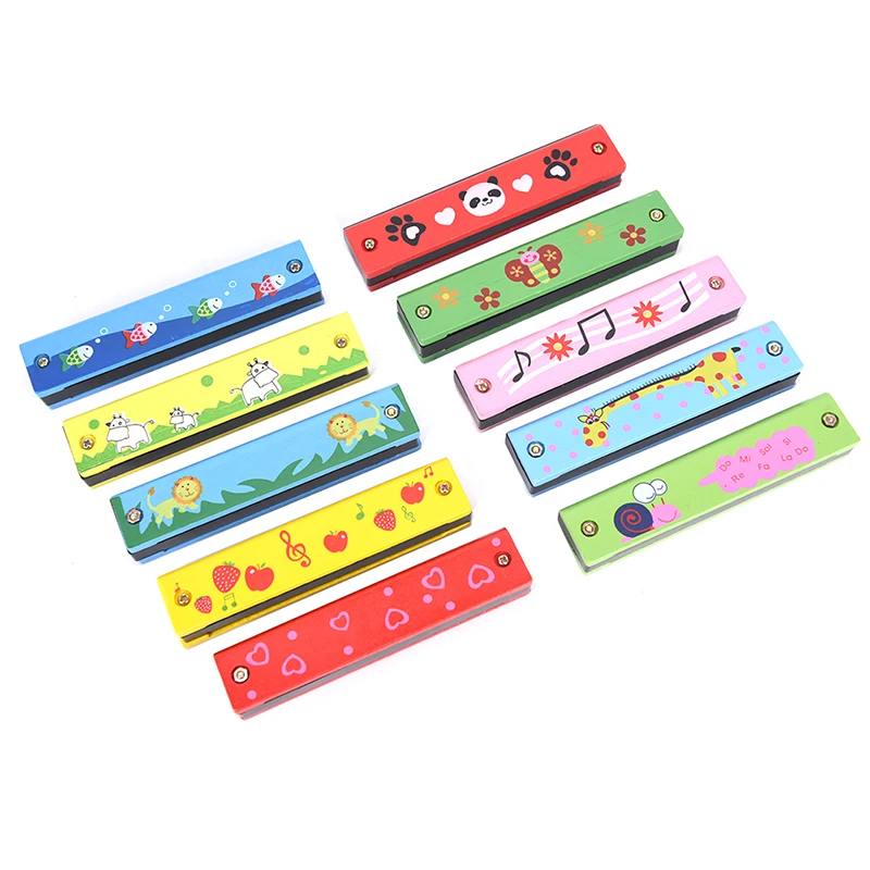 16 отверстий два ряда Губная гармошка Ключ C рот металлический орган для