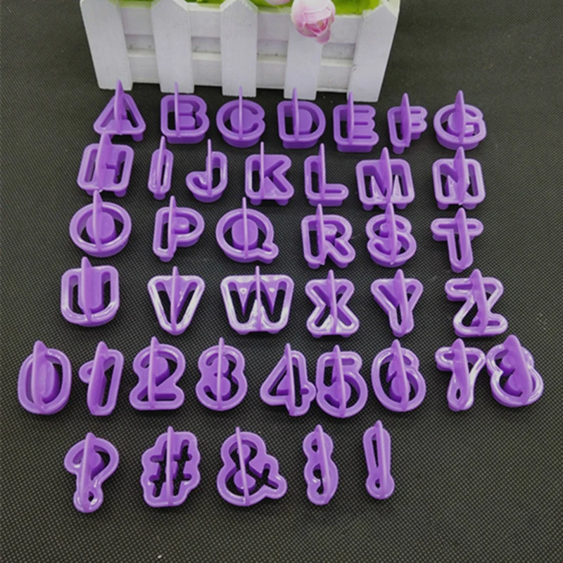 40 шт./компл. DIY искусственная английская буква 0-9 номер модель формы для печенья