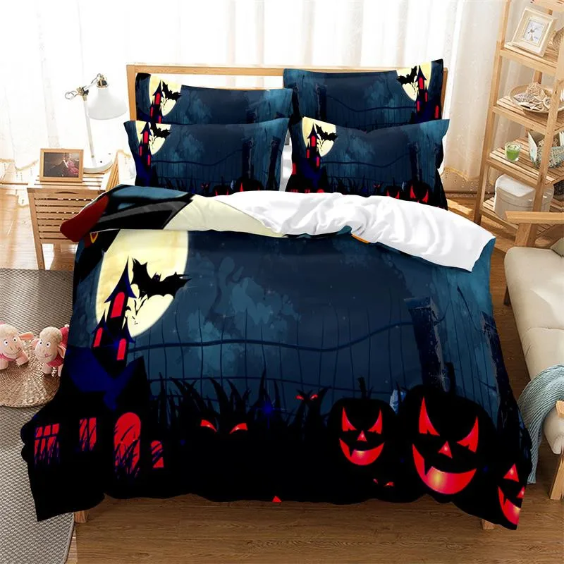 

Cartoon Pumpkin Duvet Cover Set 3d Digital Printing Bed Linen Fashion Design Comforter Cover Children Bedding Sets Bed Set