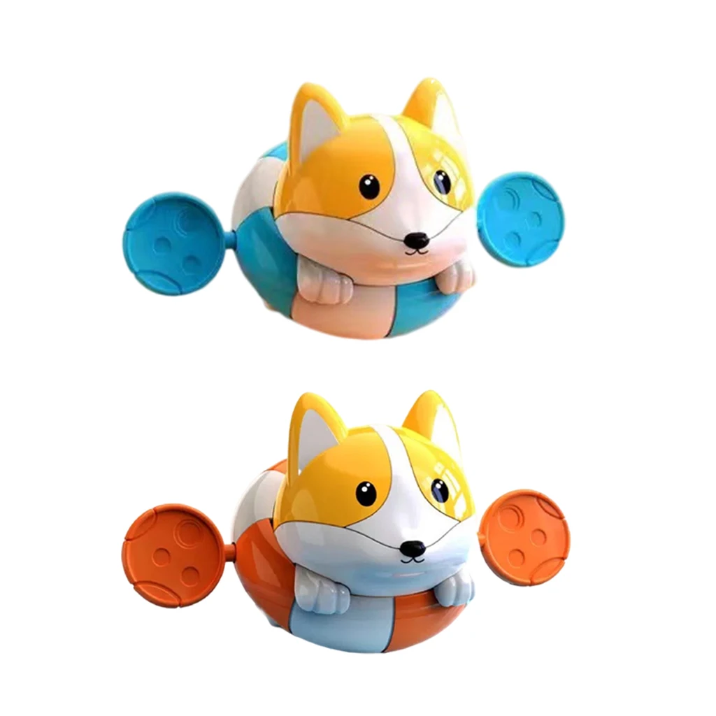Cartoon Classic Clockwork Wind-up Toy Dog Baby Bathing Pool Bathtub Floats Shower Play in Water Bath Toy for Kids