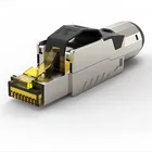 Коннектор Cat8 RJ45, разъемы для быстрой установки с полным покрытием RJ 45 8P8C, обжимной инструмент, 40 Гбитс