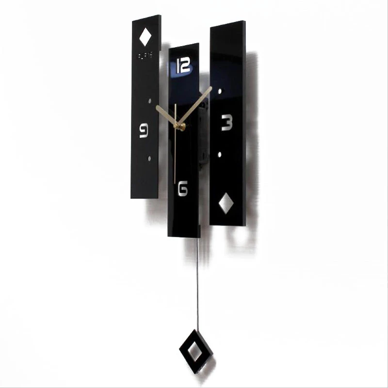 

New Wall Clock Quartz Nordic With Pendulum Large Size Watch Modern Design For Home Decoration Big Duvar Saati Decor