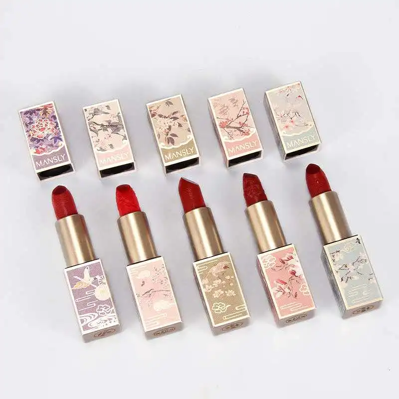 MANSLY набор помады водостойкая красная фотоматовая стойкая помада для губ