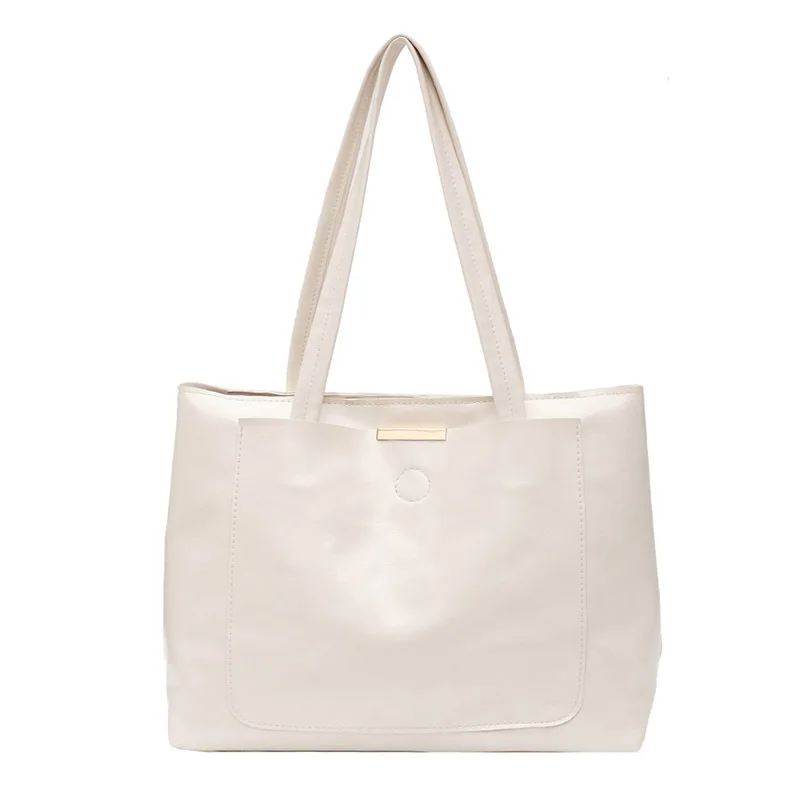 

Women Bag Large Capacity Shoulder Bag 2021 New Handbag Simple Tote Bags For Women PU