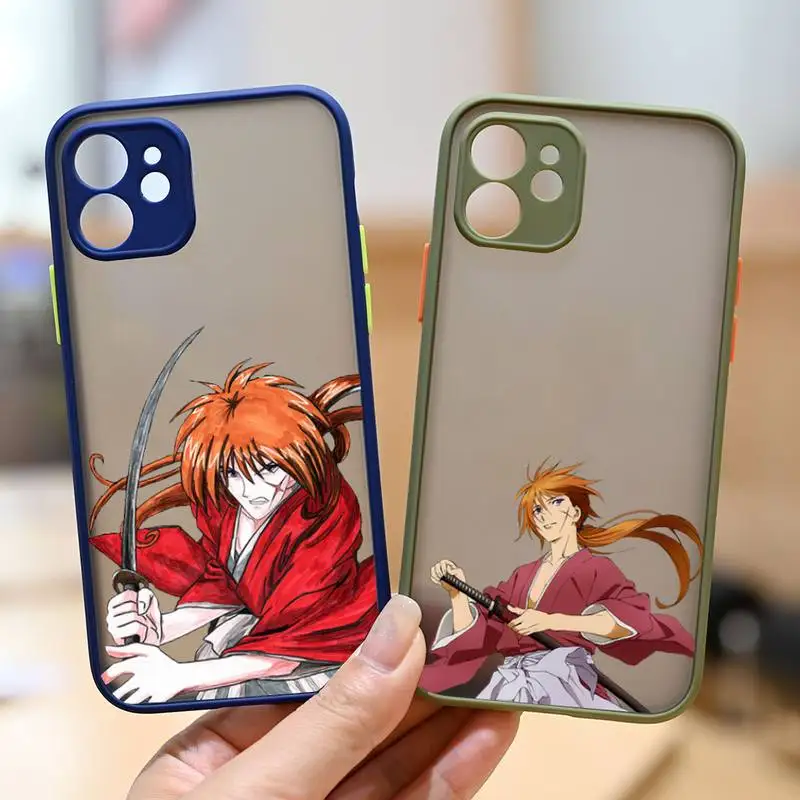 

Rurouni Kenshin anime Phone Case matte transparent For iphone 11 12 13 6 s 7 8 plus mini x xs xr pro max cover