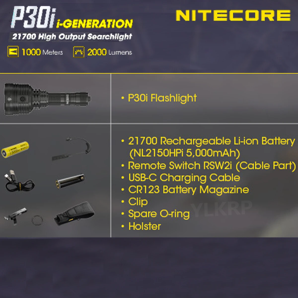 NITECORE P30i 2000 люмен 1000 м дальность поисковый фонарик оснащенный NL2150HPi батарея | Лампы