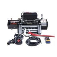 13000lbs 5897 5kg 12v electric synthetic rope winch gear train roller fairlead