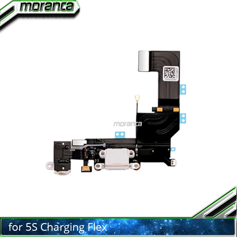 

NEW Charger Charging Port Dock USB Connector Flex Cable for iPhone 5S Headphone Audio Jack Flex Ribbon Repair Parts