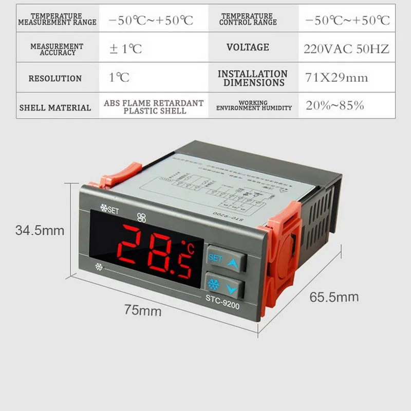 Холодильный регулятор температуры автоматический таймер размораживания