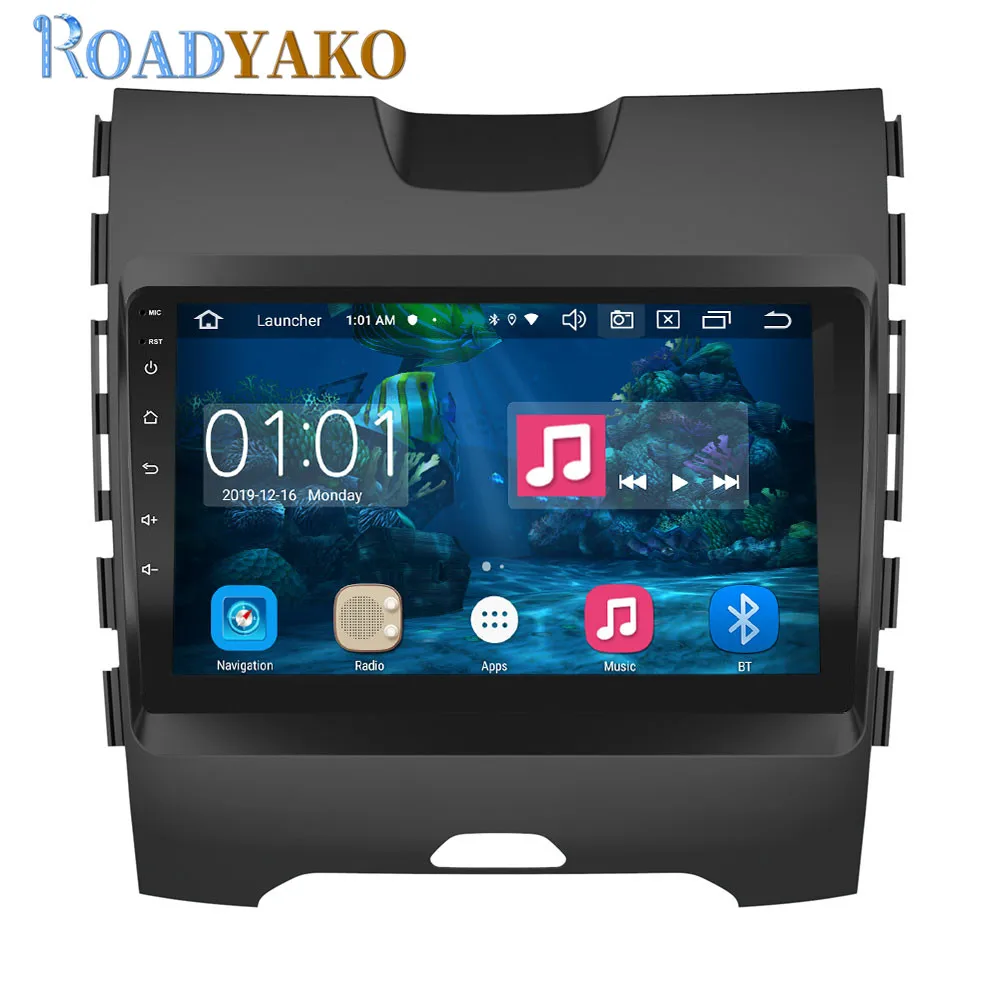 Автомагнитола 9 ''с DVD рамой Android для Ford Edge 2015 2019 стерео радио мультимедиа видео