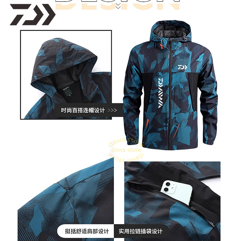 Мужская куртка для рыбалки быстросохнущая цвета на выбор | Спорт и развлечения