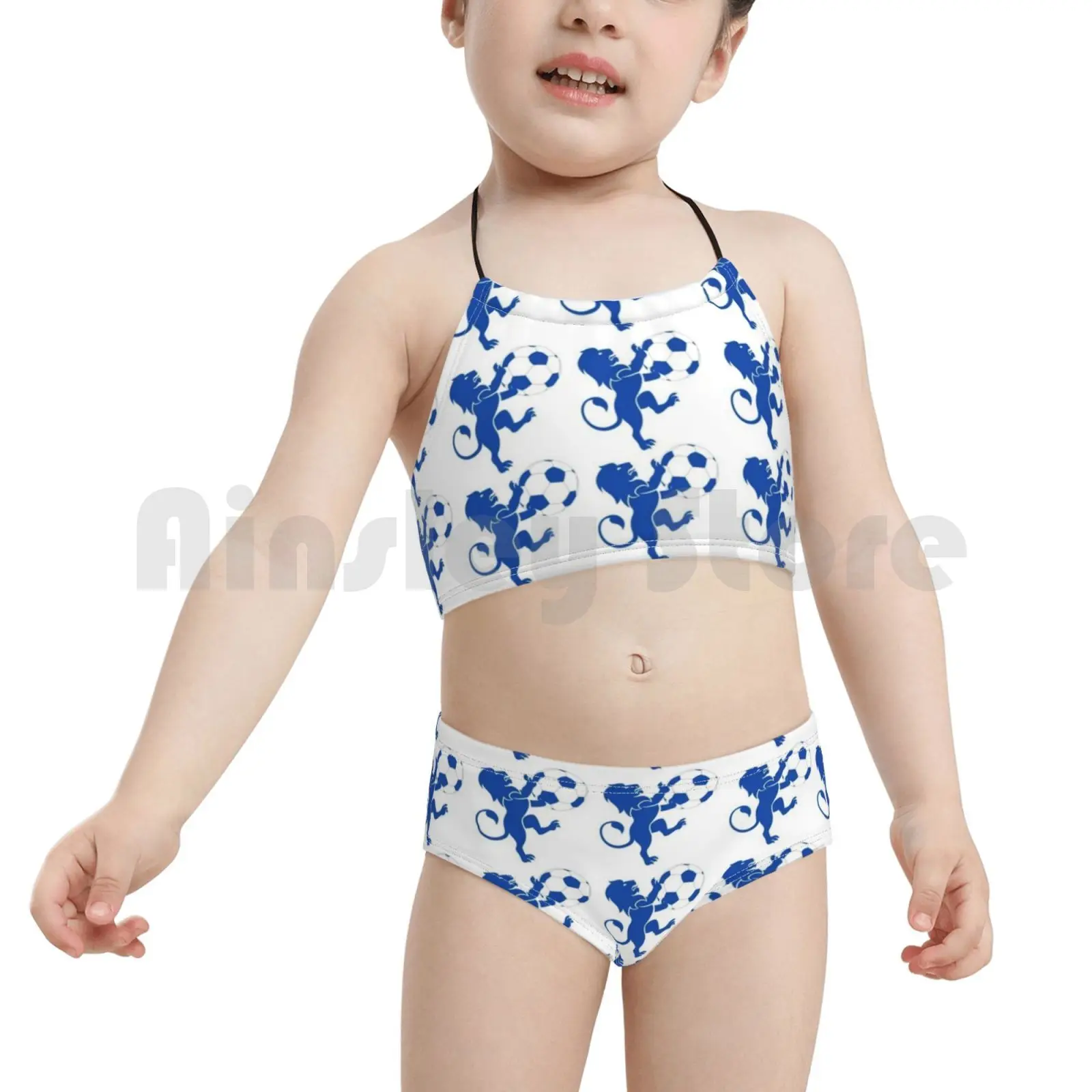

Blues Football Swimwear Bikini 1 Piece Women 2 Pieces Cover Blues Washable Reusable Adults White