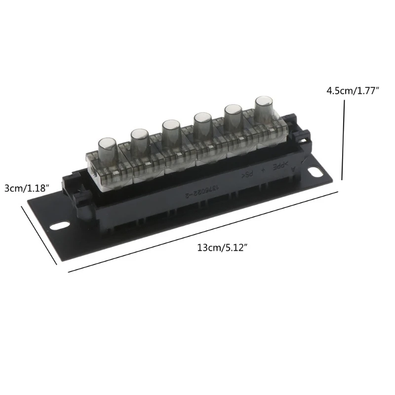 Сетевой Кабельный адаптер CAT6 RJ45 6-портовая коммутационная панель для FTP LAN Ethernet