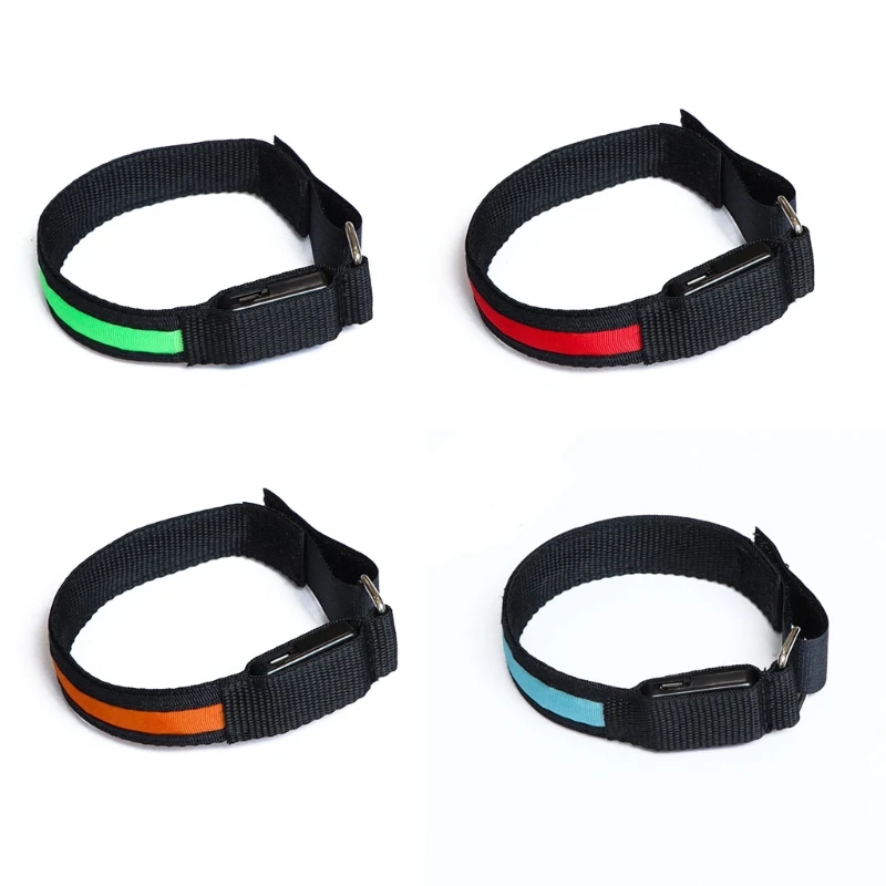 

Outdoor Sports Armband Light USB Charging Cycling Warning Glow Bracelet Safety W8EE