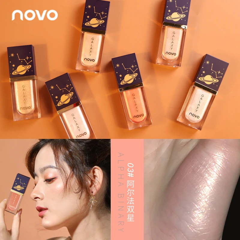 NOVO Galaxy Liquid Highlighter Tint Makeup Diamond Shine Shimmer Glow 3D Facial Long Lasting Waterproof Natural Beauty Cosemtic | Красота и