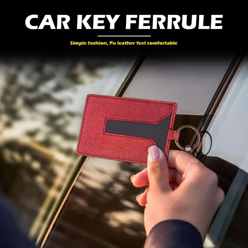 Новый кожаный брелок держатель для карт Защитная крышка Tesla модель 3 ключ