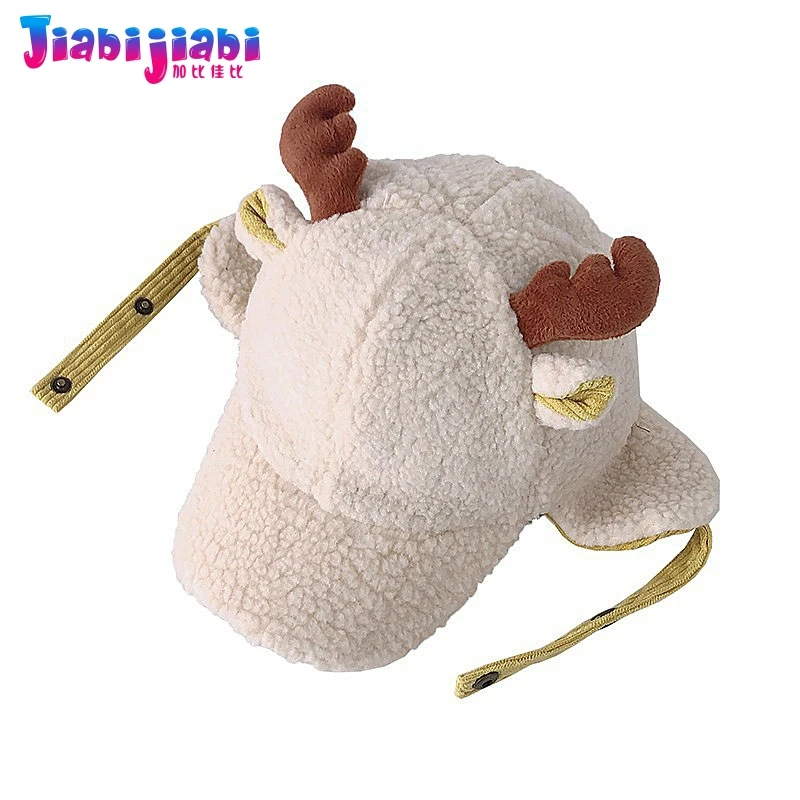 Детская кепка с ушками для маленьких мальчиков и девочек ветрозащитная Зимняя на