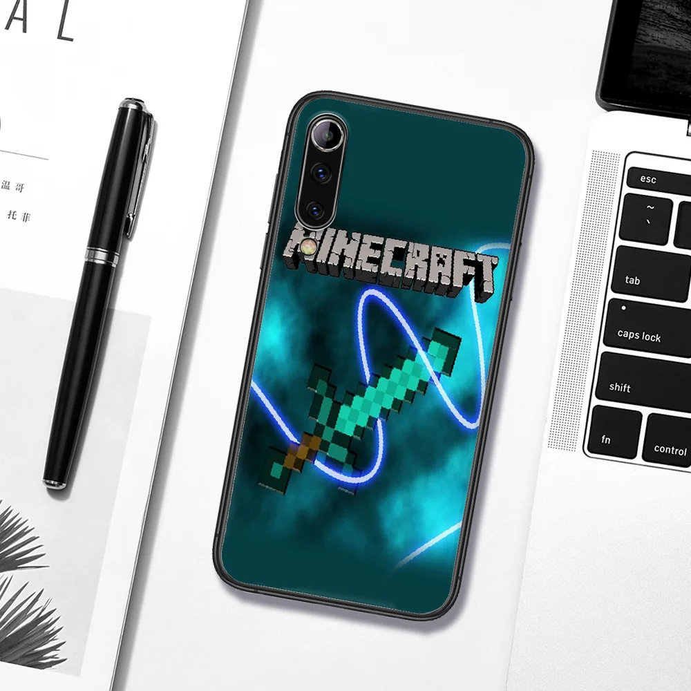 

Mini World Game Phone Case For Xiaomi Mi Note 10 A3 9 MAX 3 A2 8 9 10 11 Lite Pro Ultra black Waterproof Painting Funda Luxury