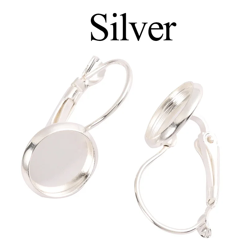 10 шт./лот новый стиль Французский рычаг кабошон серьга установка с пустым