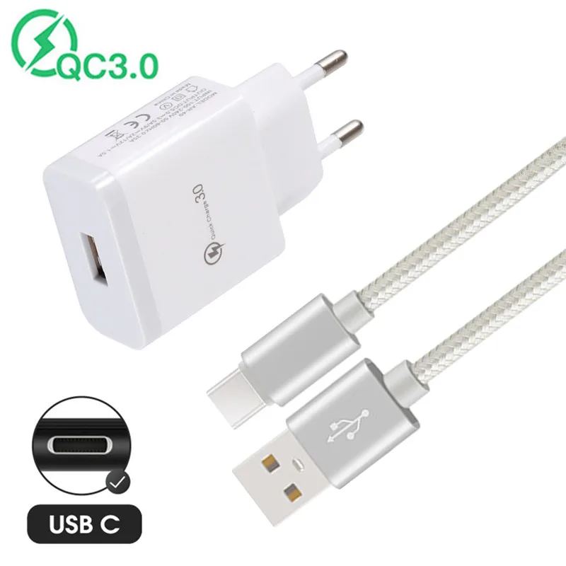 Кабель USB Type-C для быстрой зарядки QC 3 0 Xiaomi Sony Xperia 1 5 10 II Pro XA1 XZ3 L1 ASUS Zenfone 7 6 мобильный