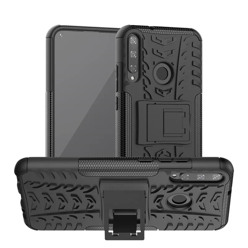 

Armor Case For Huawei P40 Lite E Cover TPU & PC Holder Housings Protective Phone Bumper For Huawei P40 Lite E Y7P Case 6.39''