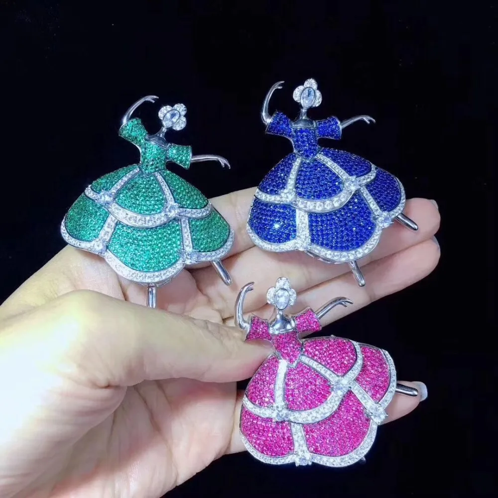 

Women's High Quality Dancing Beauty Brooch Pin,