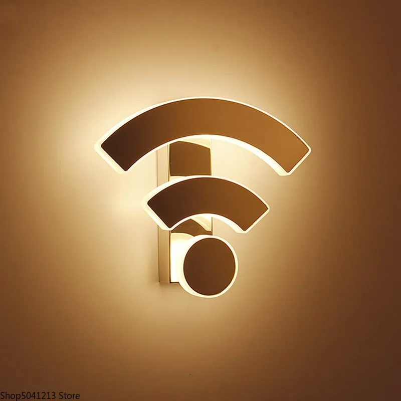 Простой креативный акриловый настенный светильник с Wi-Fi современный