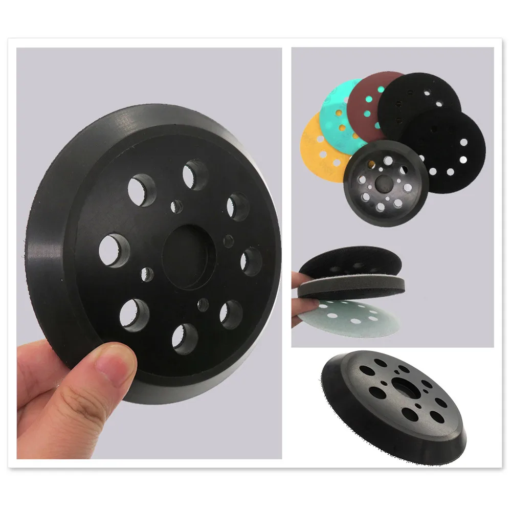 

Accessories Disc Sanding Pad Backing Black Disc Equipment 8-Hole Orbit