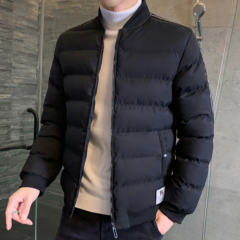 Зимняя мужская куртка 2020 Мода Воротник-стойка Куртка парка пальто Мужская