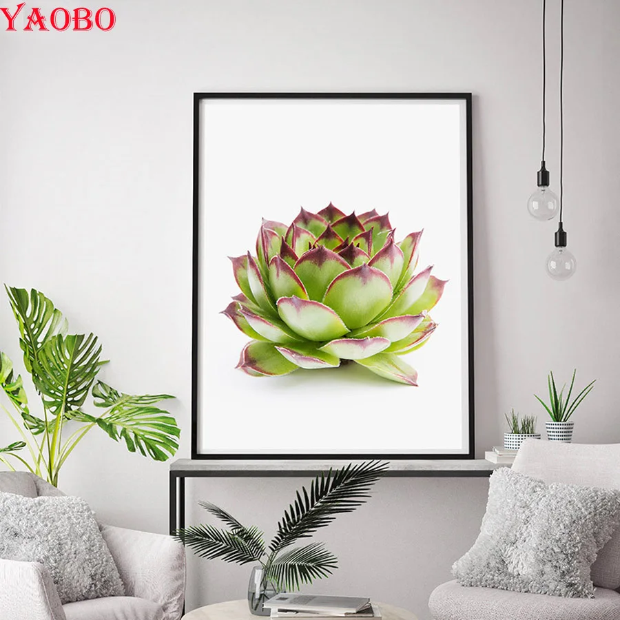 Алмазная вышивка в виде тропических растений скандинавский декор картина стразы