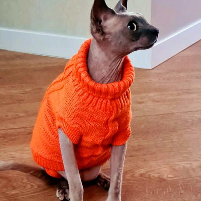 

Cats Sweater for Pet Clothes for Cat Kitty Sweater Warm Clothing for Cats Costume Winter Outfits Apparel Pure Cotton Pet Clothes