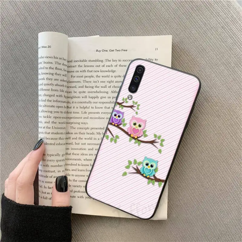 

Owl lovely cartoon animal Phone Case For Samsung galaxy S 9 10 20 A 10 21 30 31 40 50 51 71 s note 20 j 4 2018 plus