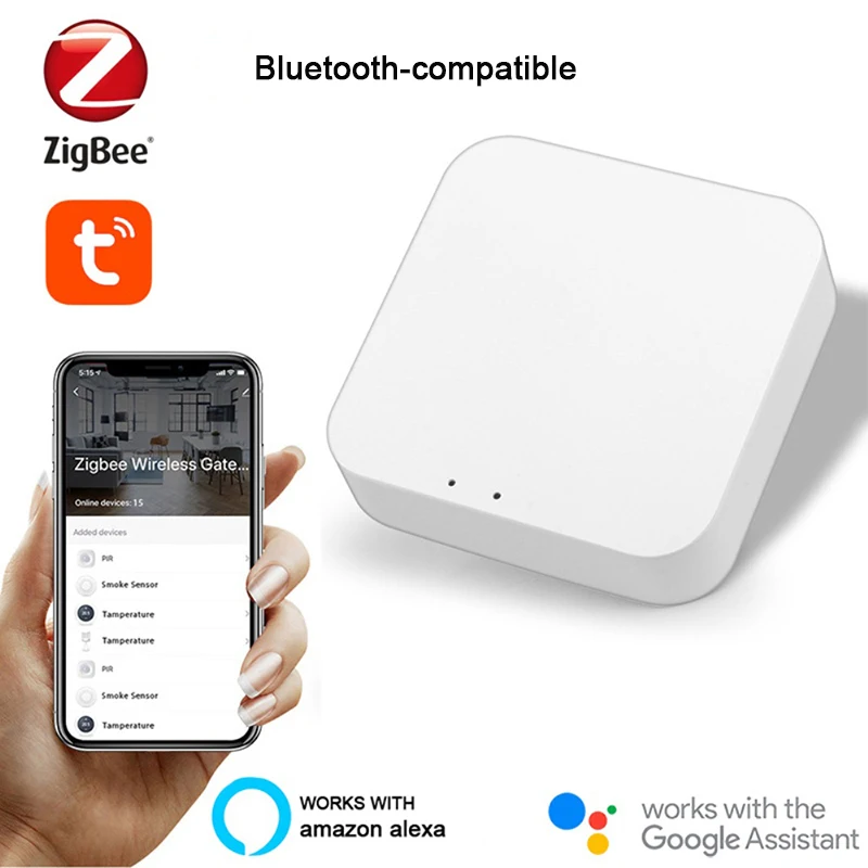 

Шлюз Tuya Smart Life ZigBee, беспроводной хаб с поддержкой Bluetooth, с дистанционным управлением для умного дома, «сделай сам», умный мини-выключатель Zigbee