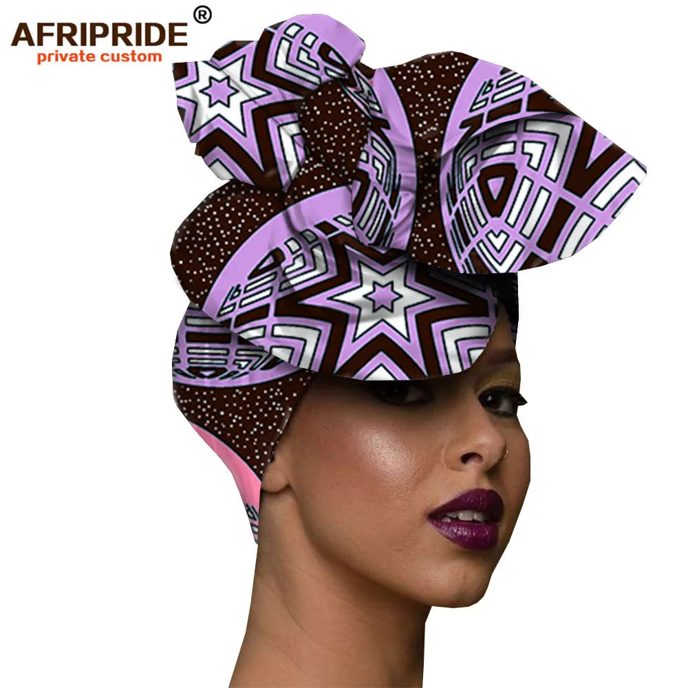 300x Африканская мода, повязка на голову для женщин, AFRIPRIDE, bazin richi, высокое качество, хлопок, воск, принт, Женская бандана A19H001 - Цвет: 300x