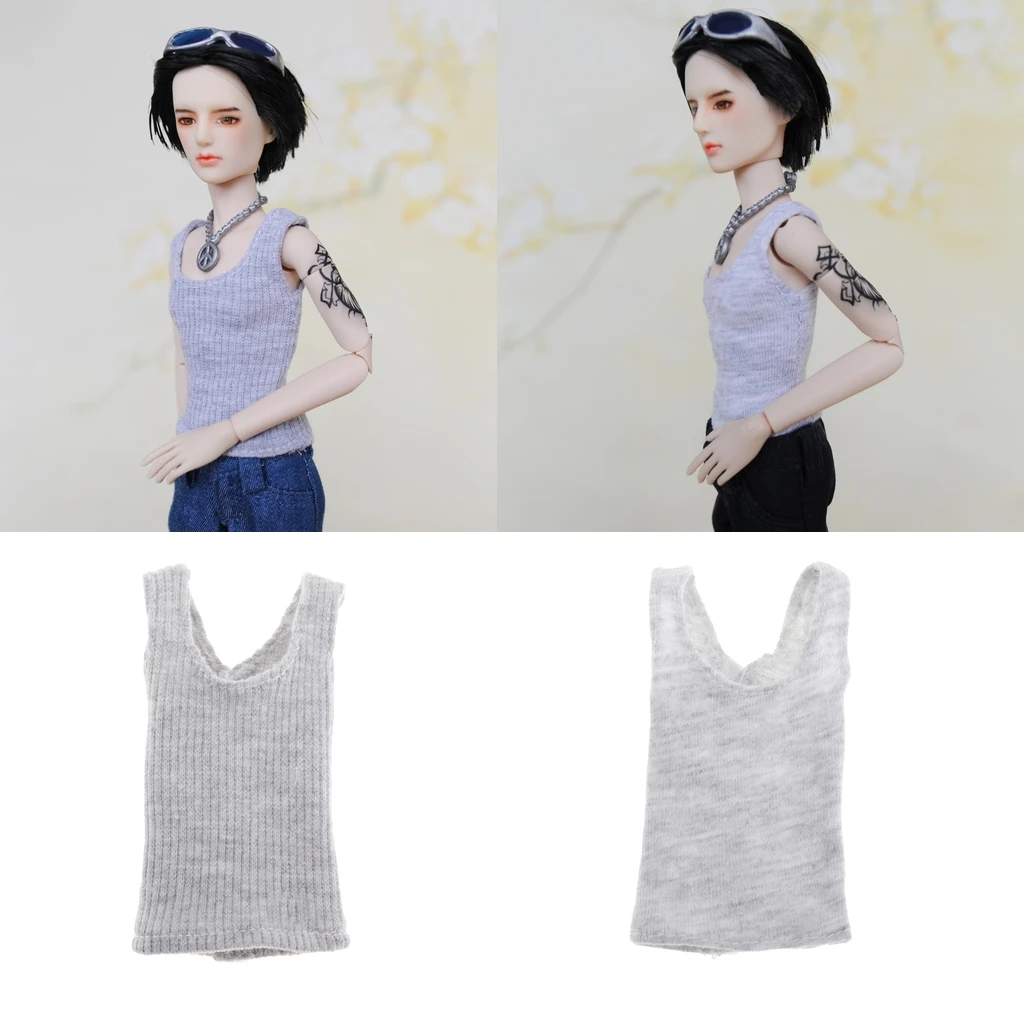 

Fashionable 12inch BJD Male Doll Casual Vest Top Clothing Dress up Kids Toys