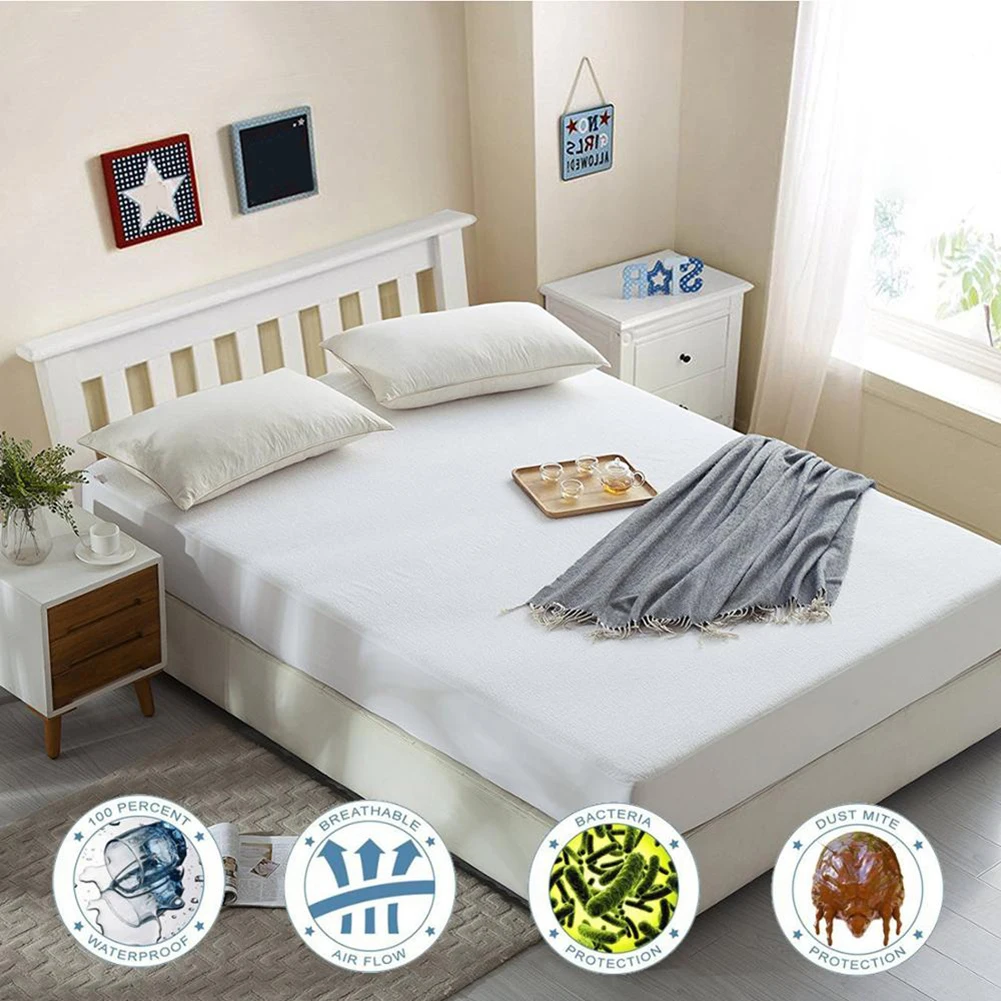 

Hotsale 180cm x 200cm children's anti-insect waterproof and anti-mite washable anti-week bed mattress cover protective bedspread