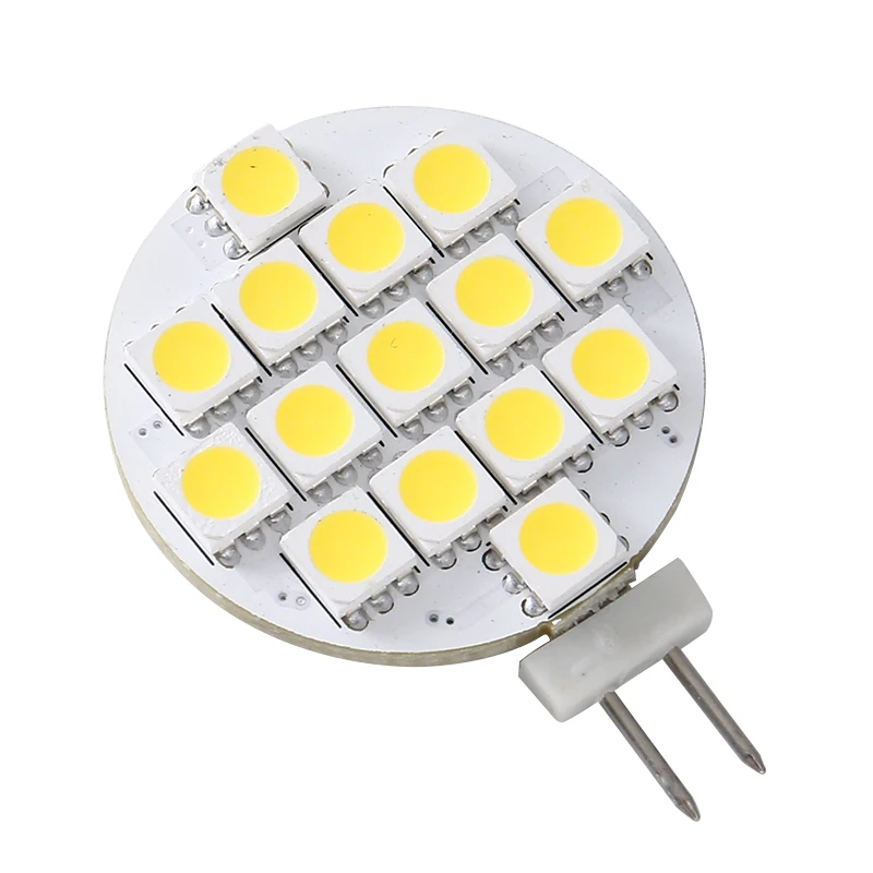 2 шт. G4 15SMD5050 автомобильный светильник для чтения лампочка знак багажника DC12V 24V