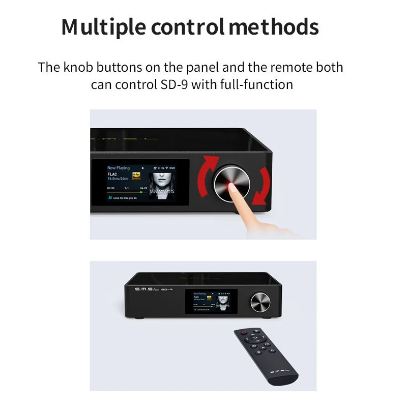 SMSL SD9 MQA Digital HIFI network Music Player SD9 Support WiFi AirPlay Dlna DSD Hard Disk SD-9 Desktop Music Player images - 6