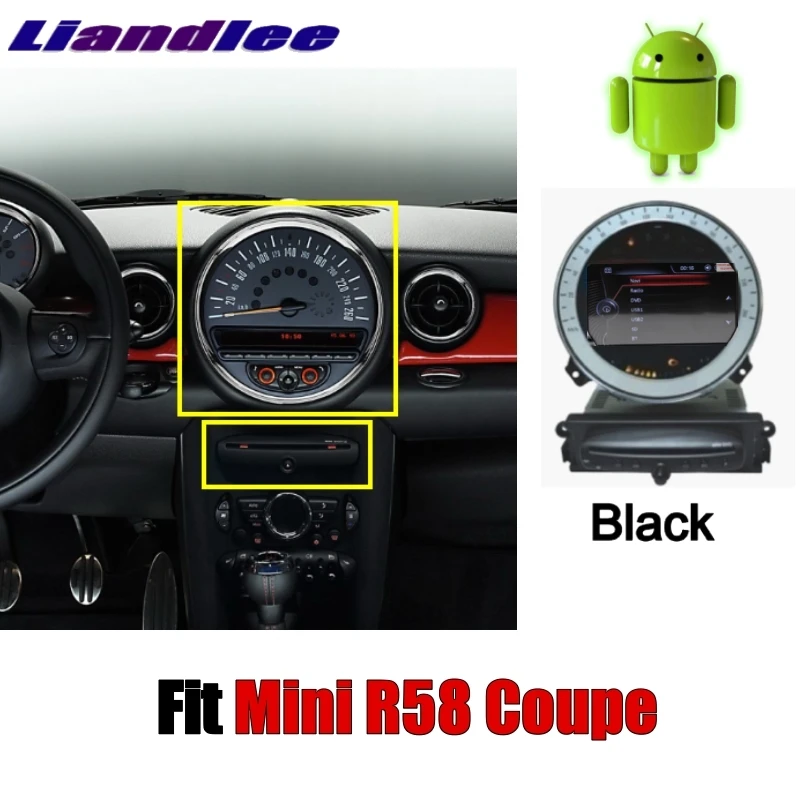 Для Mini Coupe R58 2012 ~ 2017 Liandlee Android без DVD плеера Автомобильный мультимедийный навигатор